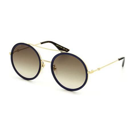 gucci round navy sparkle sunglasses|Gucci round sunglasses with letters.